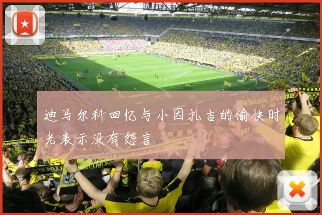 迪马尔科回忆与小因扎吉的愉快时光表示没有怨言